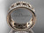 14kt rose gold diamond engagement ring, wedding band ADLR423B