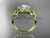 Unique 14kt yellow gold diamond flower wedding ring, engagement ring ADLR219 Unique 14kt yellow gold diamond flower wedding ring, engagement ring ADLR219