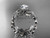 14kt white gold celtic trinity knot wedding ring, engagement ring with a "Forever One" Moissanite center stone CT7188 14kt white gold celtic trinity knot wedding ring, engagement ring with a "Forever One" Moissanite center stone CT7188