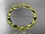 14kt yellow gold diamond leaf wedding ring, nature inspired jewelry ADLR241