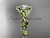 14k yellow gold 1ct lab diamond ring, Trinity knot, Anjays Designs 14k yellow gold 1ct lab diamond ring, Trinity knot, Anjays Designs