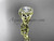 14kt yellow gold diamond celtic trinity knot wedding ring, engagement ring CT7300