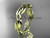 14k yellow gold leaf and vine wedding band, engagement ring ADLR58G