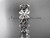 platinum diamond celtic trinity knot butterfly wedding band, engagement ring CT7420B