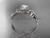14kt white gold diamond leaf and vine wedding ring, engagement ring ADLR331
