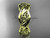 14kt yellow gold celtic trinity knot wedding band, engagement ring CT7512G