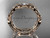 14kt rose gold celtic trinity knot wedding band, engagement ring CT7152B