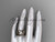 14kt rose gold diamond floral, butterfly wedding ring, engagement set with a "Forever One" Moissanite center stone ADLR136S