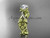 Unique 14kt yellow gold diamond floral leaf and vine wedding ring, engagement ring ADLR270