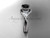 Unique 14kt white gold diamond wedding ring, engagement ring with a Black Diamond center stone ADLR319