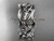 platinum celtic trinity knot wedding band, engagement ring CT7263G