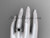 Awesome Black Diamond Bridal Set, Elegant Platinum Diamond Wedding Ring ADER146S
