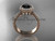 14kt rose gold diamond floral wedding set, engagement ring with a Black Diamond center stone ADLR101S 14kt rose gold diamond floral wedding set, engagement ring with a Black Diamond center stone ADLR101S