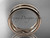 14kt rose gold leaf wedding band, engagement ring ADLR400G