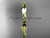 14k yellow gold engagement ring, wedding band ADLR178B