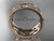 14kt rose gold diamond leaf and vine wedding ring, engagement ring, wedding band ADLR8B
