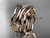 Modern Celtic Trinity Knot Wedding Band, Triquetra 14kt Rose Gold Diamond Ring CT7351B Modern Celtic Trinity Knot Wedding Band, Triquetra 14kt Rose Gold Diamond Ring CT7351B