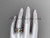 14k rose gold diamond leaf and vine wedding ring, engagement set with "Forever One" Moissanite center stone ADLR59S