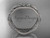 Trendy Matte Finish Wedding Band, Platinum Celtic Engagement Ring CT7512G