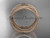 14kt rose gold celtic trinity knot wedding band, matte finish wedding band, engagement ring CT7350G 14kt rose gold celtic trinity knot wedding band, matte finish wedding band, engagement ring CT7350G