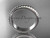 Adorable Woven Wedding Band Ring. Platinum Nautical Engagement Ring ADLR399G