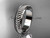 Adorable Woven Wedding Band Ring. Platinum Nautical Engagement Ring ADLR399G