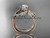 Unique 14k rose gold diamond leaf wedding ring, engagement set ADLR225S Unique 14k rose gold diamond leaf wedding ring, engagement set ADLR225S