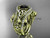 Celtic Diamond Wedding Set, 14kt Yellow Gold Leaf and Flower Black Diamond Ring with Double Matching Wedding Band CT7211S Celtic Diamond Wedding Set, 14kt Yellow Gold Leaf and Flower Black Diamond Ring with Double Matching Wedding Band CT7211S