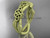 14kt yellow gold celtic trinity knot wedding band, matte finish wedding band, engagement  ring CT7204G