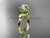 Nature Inspire Leaf and Vine Floral Wedding Ring, 14kt Yellow Gold Diamond Engagement Ring ADLR240