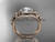 14kt rose gold diamond floral wedding ring, engagement set ADLR131S 14kt rose gold diamond floral wedding ring, engagement set ADLR131S
