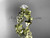 14kt yellow gold diamond celtic trinity knot wedding ring, engagement ring CT7209