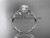 Diamond Celtic Trinity Knot Wedding Ring, Platinum Ring CT7388