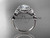 platinum diamond floral wedding ring, engagement ring ADLR129