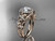 Amazing Flower Halo Diamond Engagement Ring, 14kt Rose Gold Nature Inspired Moissanite Ring ADLR131 Amazing Flower Halo Diamond Engagement Ring, 14kt Rose Gold Nature Inspired Moissanite Ring ADLR131