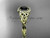14kt yellow gold diamond celtic trinity knot wedding ring, engagement ring with a Black Diamond center stone CT7328 14kt yellow gold diamond celtic trinity knot wedding ring, engagement ring with a Black Diamond center stone CT7328