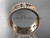 14kt rose gold diamond engagement ring, wedding band ADLR121BA