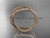 14kt rose gold celtic trinity knot wedding band, matte finish wedding band, triquetra ring, engagement ring CT7520G
