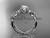 platinum celtic trinity knot engagement ring, wedding ring CT768