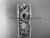 14kt white gold diamond engagement ring, wedding band ADLR121BA