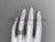 14kt white gold celtic trinity knot wedding band, matte finish wedding band, engagement ring CT7517G