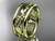 14kt yellow gold celtic trinity knot wedding band, engagement  ring CT7233G