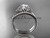 platinum diamond celtic trinity knot wedding ring, engagement set CT7154S