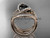 14kt rose gold diamond celtic trinity knot wedding ring, engagement ring with a Black Diamond center stone and double matching band CT7369S 14kt rose gold diamond celtic trinity knot wedding ring, engagement ring with a Black Diamond center stone and double matching band CT7369S