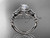 platinum diamond celtic trinity knot wedding ring,butterfly engagement ring with a "Forever One" Moissanite center stone CT7136