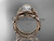 14kt rose gold celtic trinity knot engagement set, wedding ring with "Forever One" Moissanite center stone CT764S 14kt rose gold celtic trinity knot engagement set, wedding ring with "Forever One" Moissanite center stone CT764S