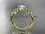 14kt yellow gold celtic trinity knot wedding ring, engagement ring CT7130