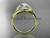 14kt yellow gold diamond wedding ring, engagement ring with a "Forever One" Moissanite center stone ADLR383 14kt yellow gold diamond wedding ring, engagement ring with a "Forever One" Moissanite center stone ADLR383
