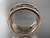 14kt rose gold leaf and vine wedding ring, engagement ring, wedding band ADLR293G