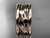 14kt rose gold leaf and vine wedding ring, engagement ring, wedding band ADLR293G